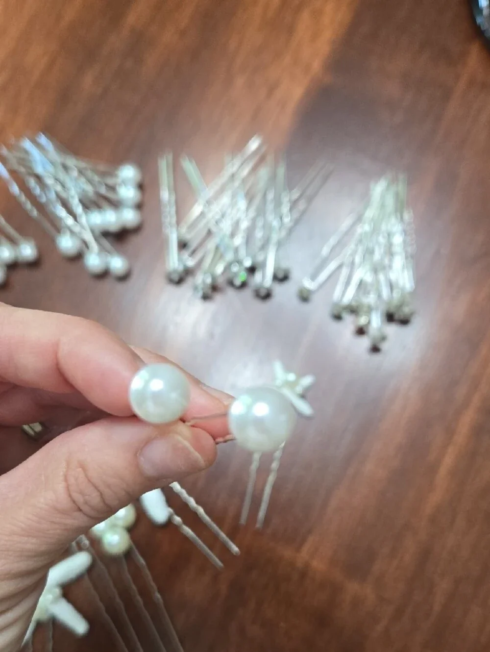 Ivory Pearl & Starfish Hair Pin Set